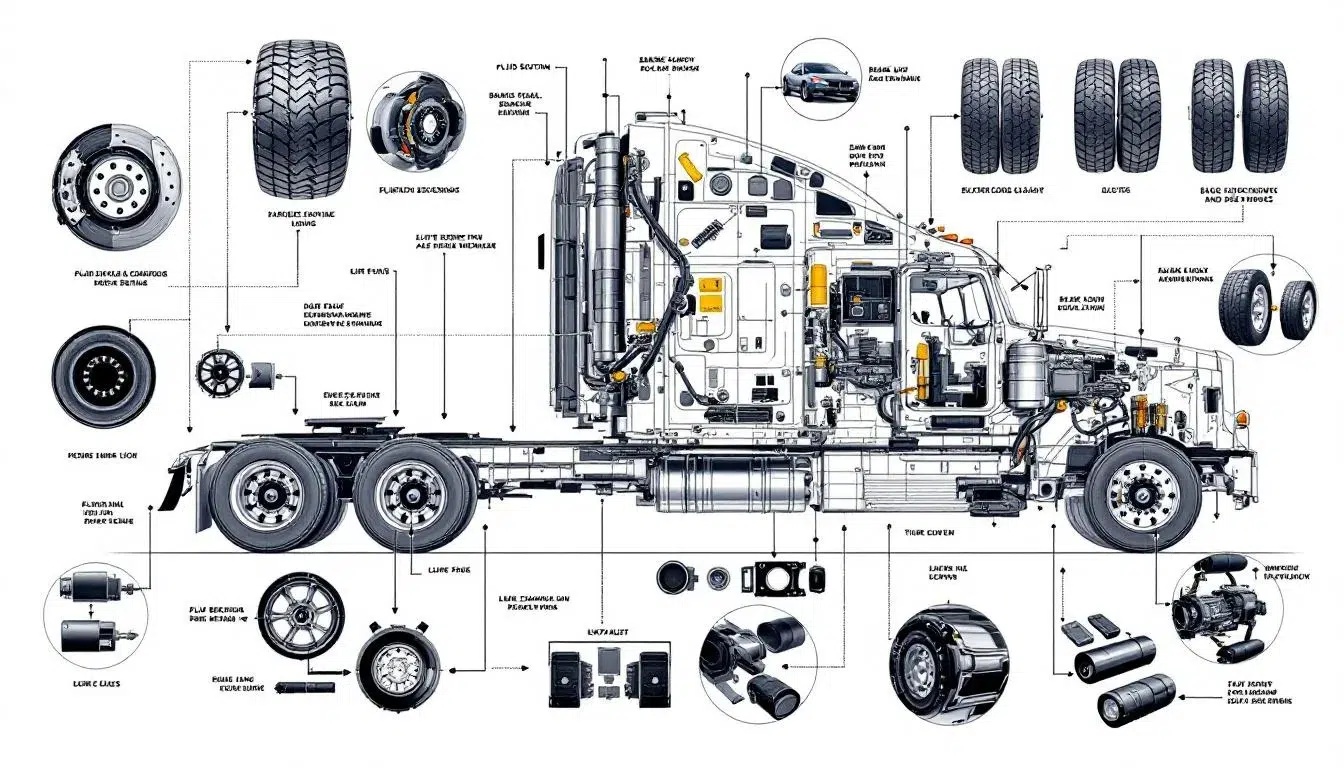 Regular maintenance practices for commercial vehicles to ensure safety.